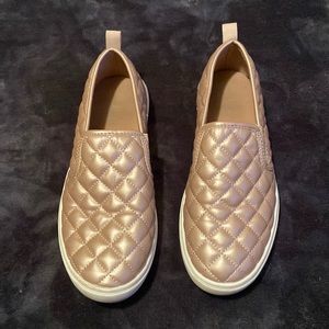 Pink metallic van like shoes